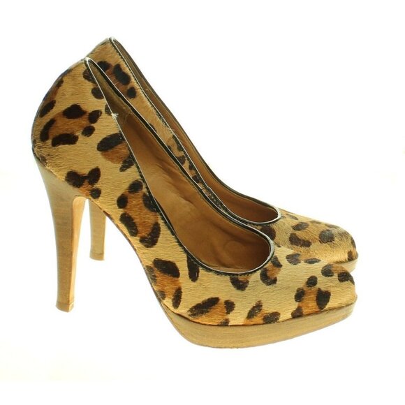 Steve Madden Leopard Print Heels - Picture 1 of 6